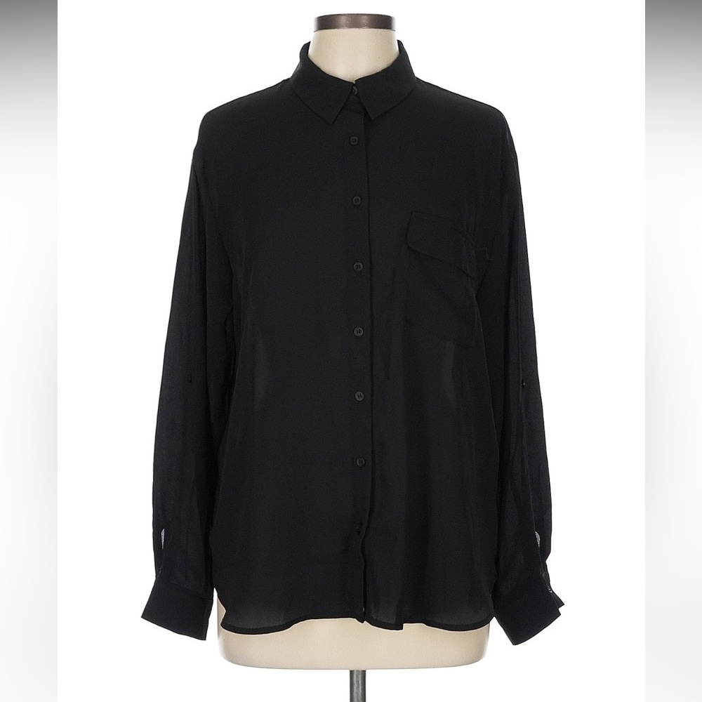 Sheer but not see through shirt with buttons
